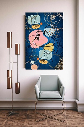 Multi-Colored Contemporary Digital Wall Art by RAFFINEE