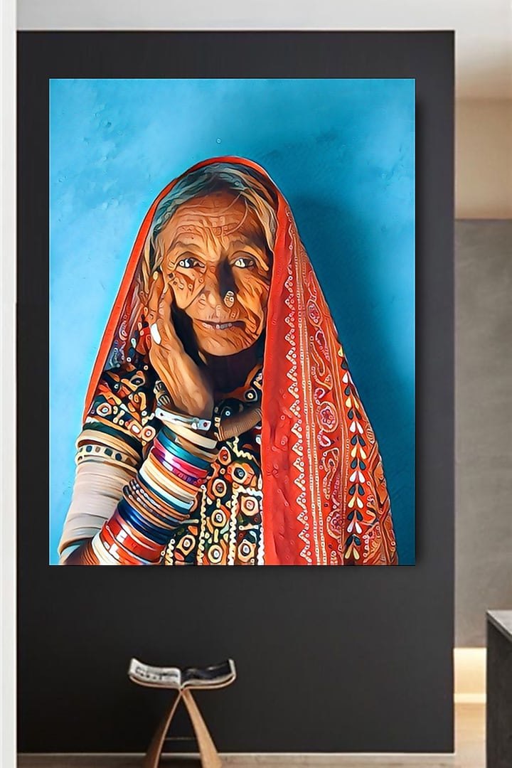 Multi-Colored Indian Contemporary Digital Wall Art by RAFFINEE at Pernia's Pop Up Shop