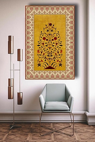 Multi-Colored Pichwai Digital Wall Art by RAFFINEE