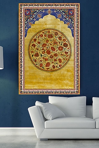 Multi-Coloured Mandala Pichwai Wall Art by RAFFINEE