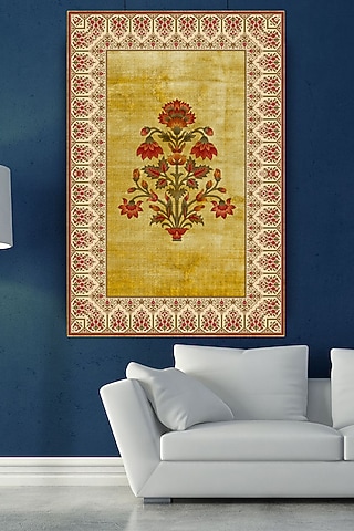 Multi-Coloured Mandala Pichwai Digital Wall Art by RAFFINEE
