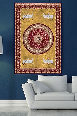 Multi-Coloured Mandala Pichwai Wall Art by RAFFINEE