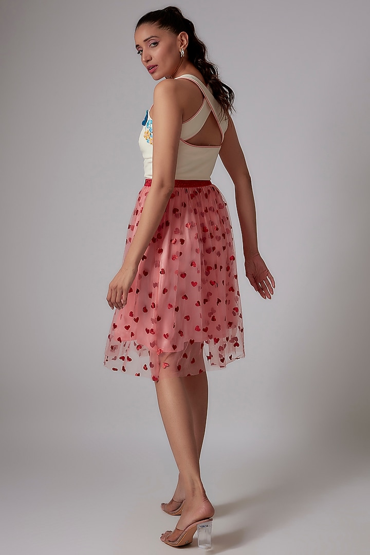 White Banana Crepe Floral Embroidered Top by RADKA at Pernia's Pop Up Shop