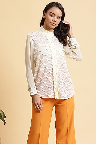 Off White Lace Top by RADKA