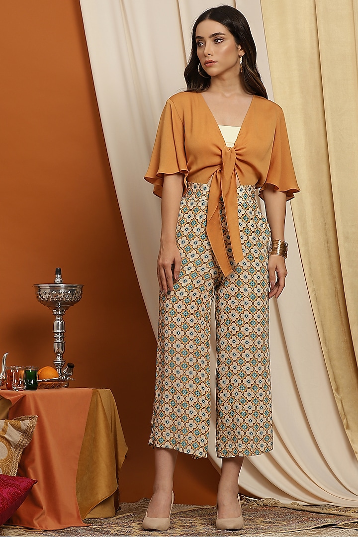 Medallion Silk Crepe Jumpsuit by RADKA at Pernia's Pop Up Shop