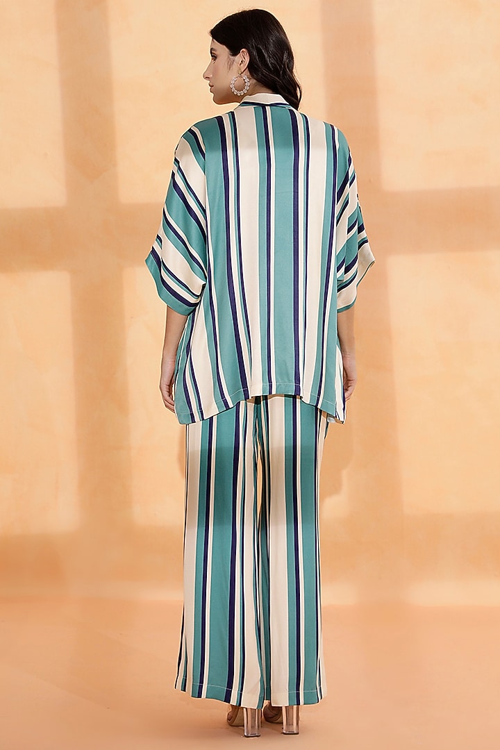 Multi-Colored Viscose Satin Printed Kimono Coverup by RADKA at Pernia's Pop Up Shop