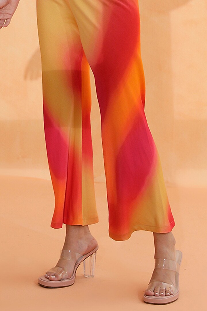 Multi-Colored Viscose Dull Satin Printed Jumpsuit by RADKA at Pernia's Pop Up Shop