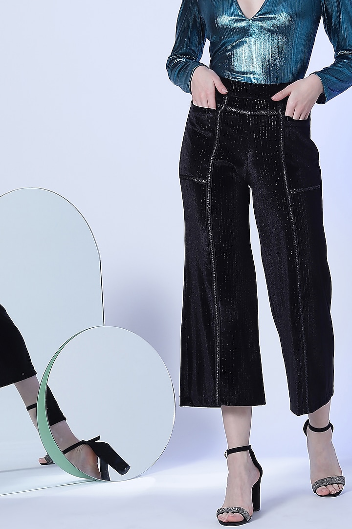 Black Wide-Legged Pants by RADKA at Pernia's Pop Up Shop