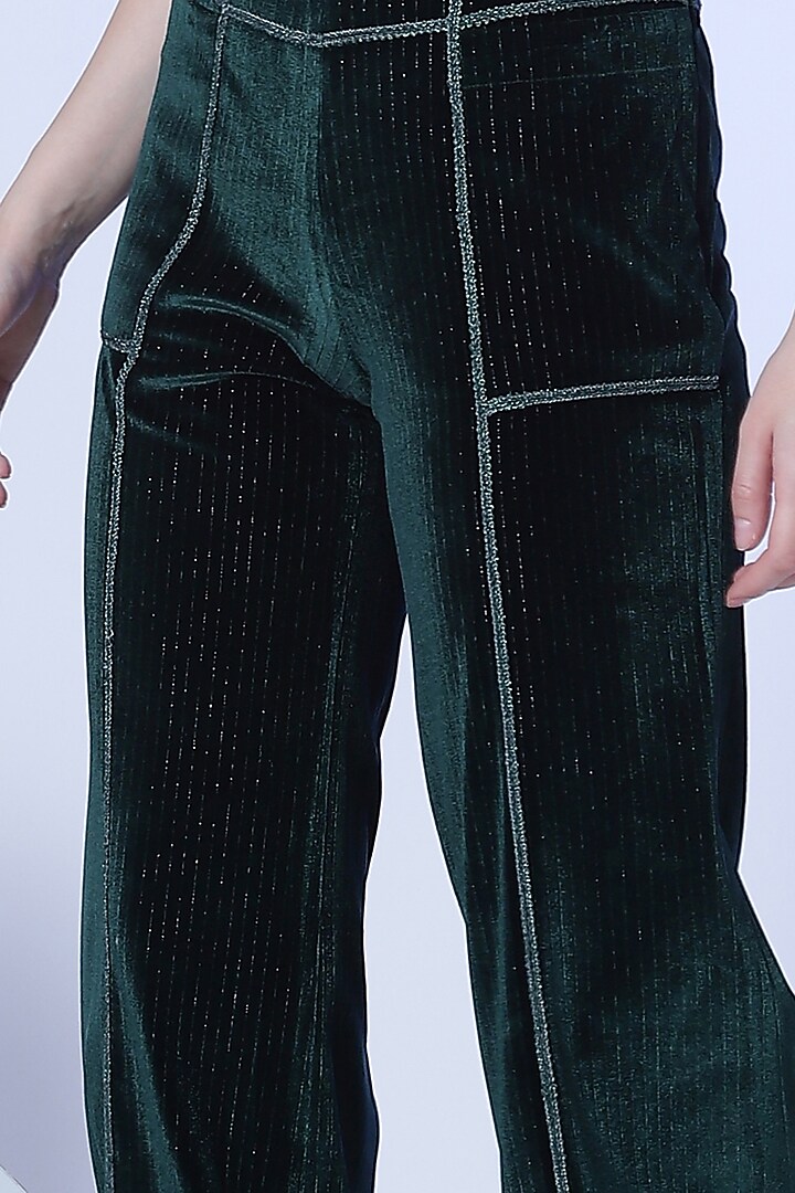 Emerald Green Wide-Legged Pants by RADKA at Pernia's Pop Up Shop