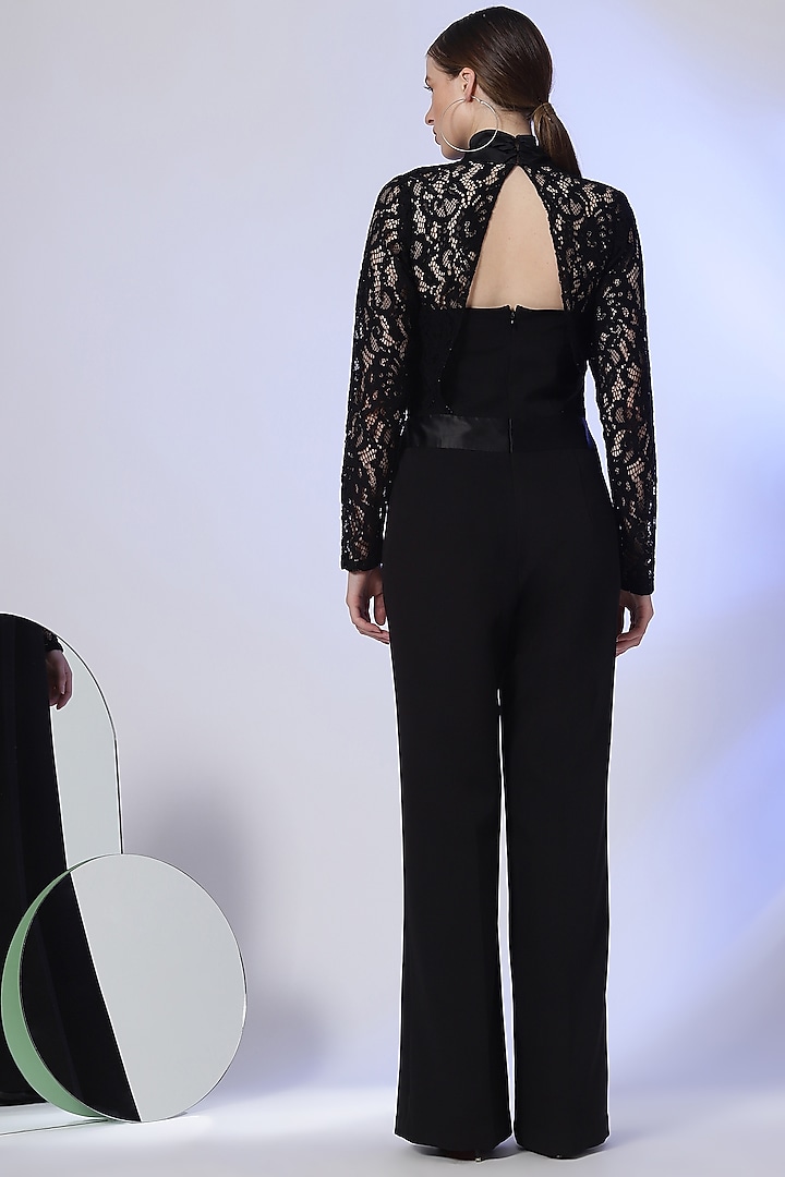 Black Banana Crepe Jumpsuit by RADKA at Pernia's Pop Up Shop