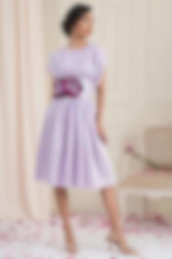 Lavender Crinkle Midi Summer Dress by RADKA at Pernia's Pop Up Shop