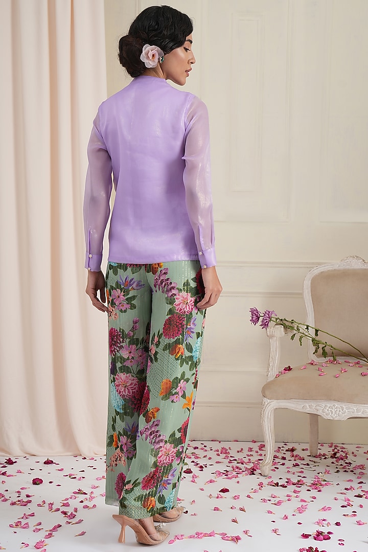 Lavender Satin Top by RADKA at Pernia's Pop Up Shop