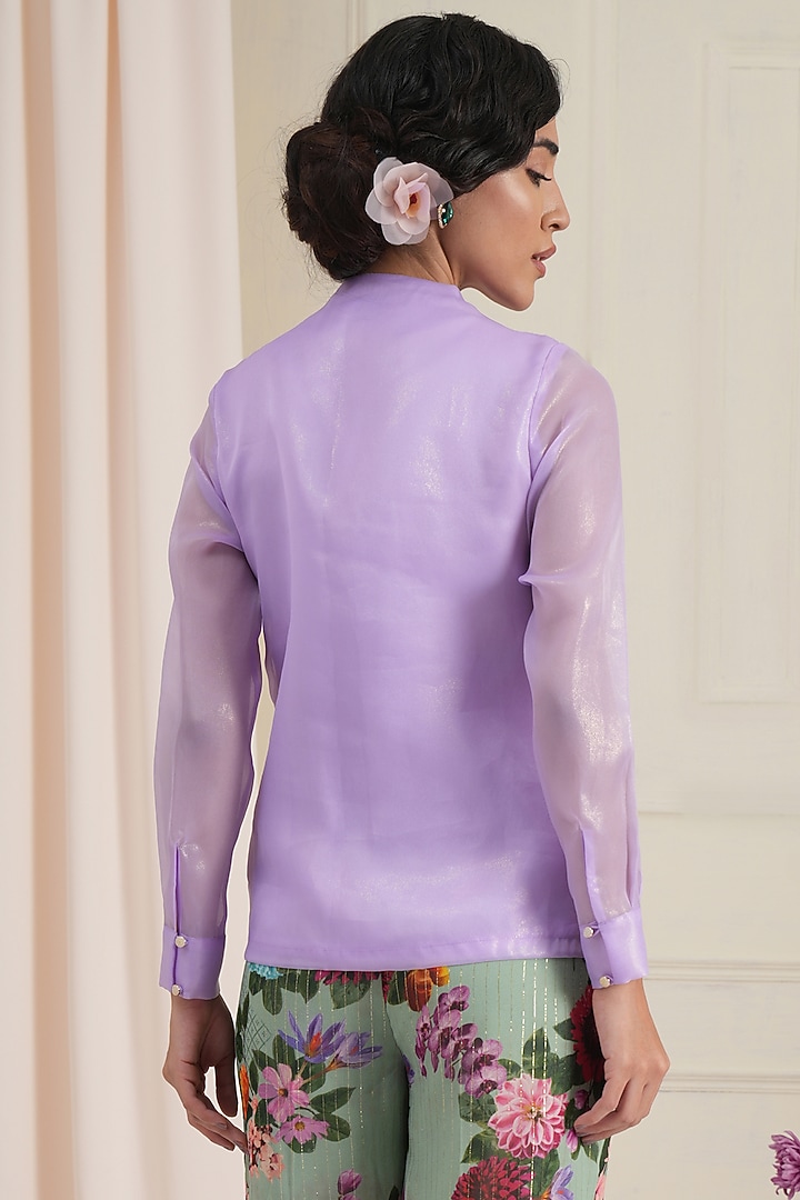 Lavender Satin Top by RADKA at Pernia's Pop Up Shop