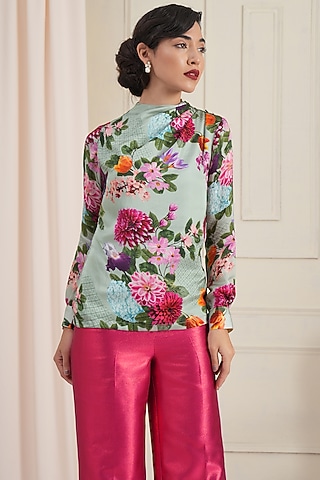 Pista Floral Printed Top by RADKA