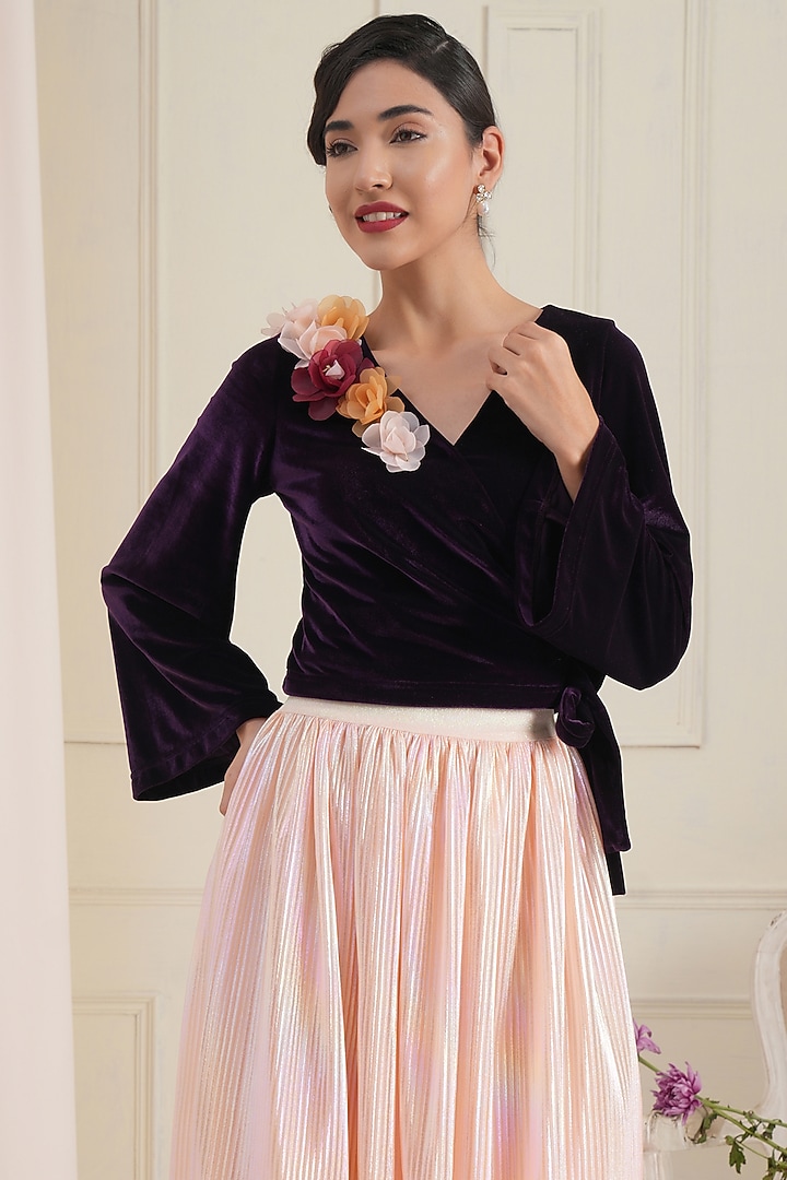 Violet Velvet Top by RADKA at Pernia's Pop Up Shop
