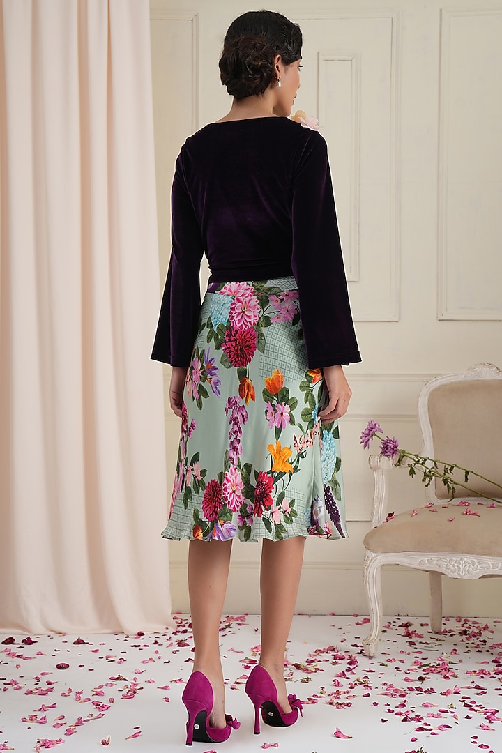 Pista Floral Funnel Skirt  by RADKA at Pernia's Pop Up Shop