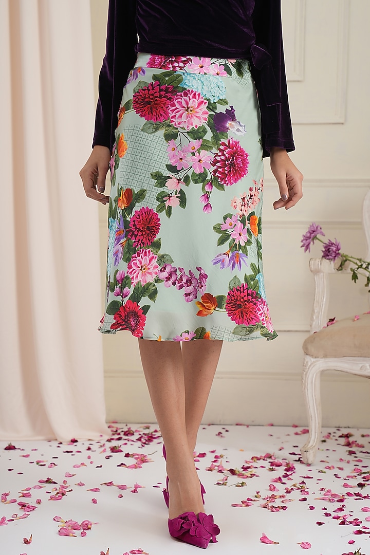 Pista Floral Funnel Skirt  by RADKA at Pernia's Pop Up Shop