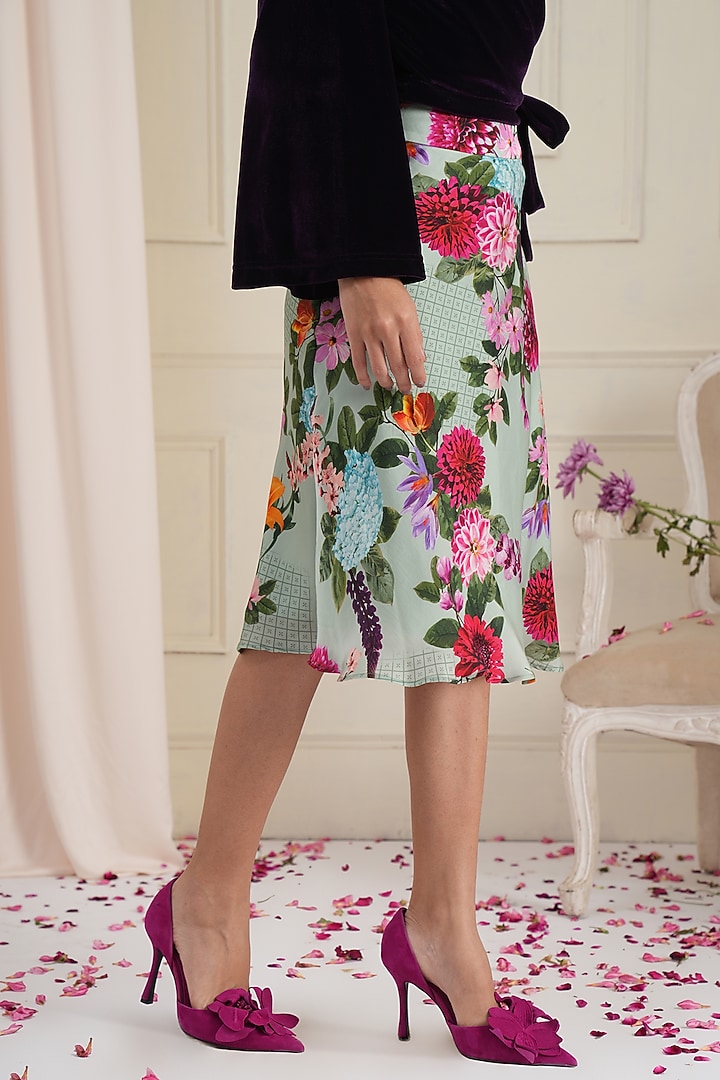 Pista Floral Funnel Skirt  by RADKA at Pernia's Pop Up Shop
