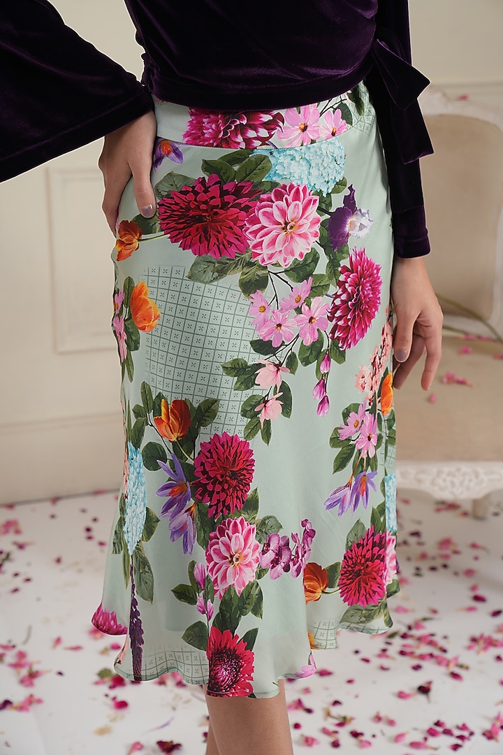 Pista Floral Funnel Skirt  by RADKA at Pernia's Pop Up Shop