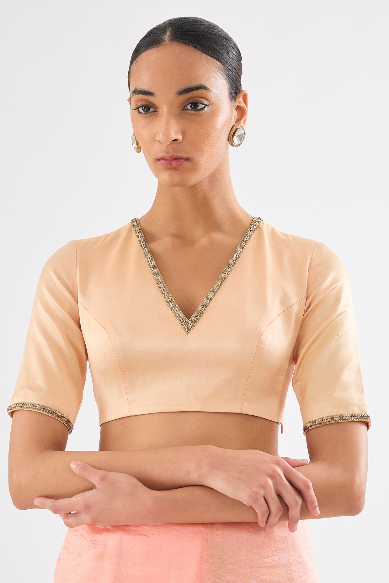 satin shell blouse