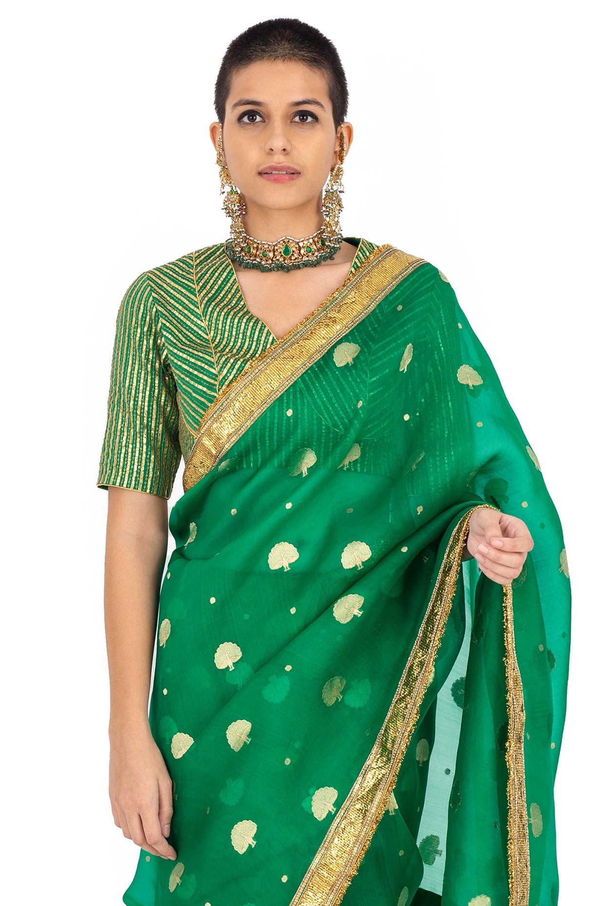 Raw Mango Indian designer outlet saree ONLY (NO BLOUSE)