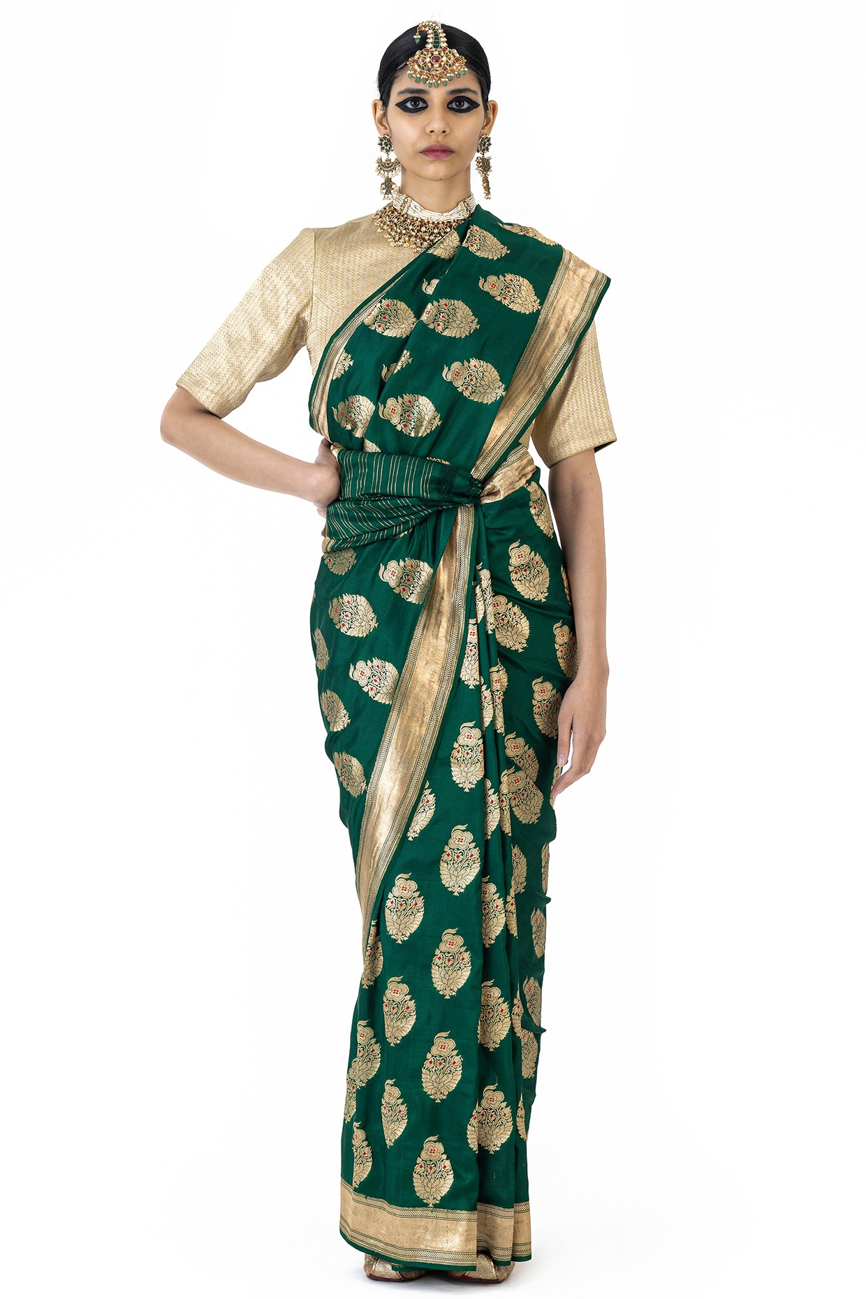 Fancy Soft Maheshwari Silk Saree at Rs.1750/Piece in varanasi offer by  hamna silk