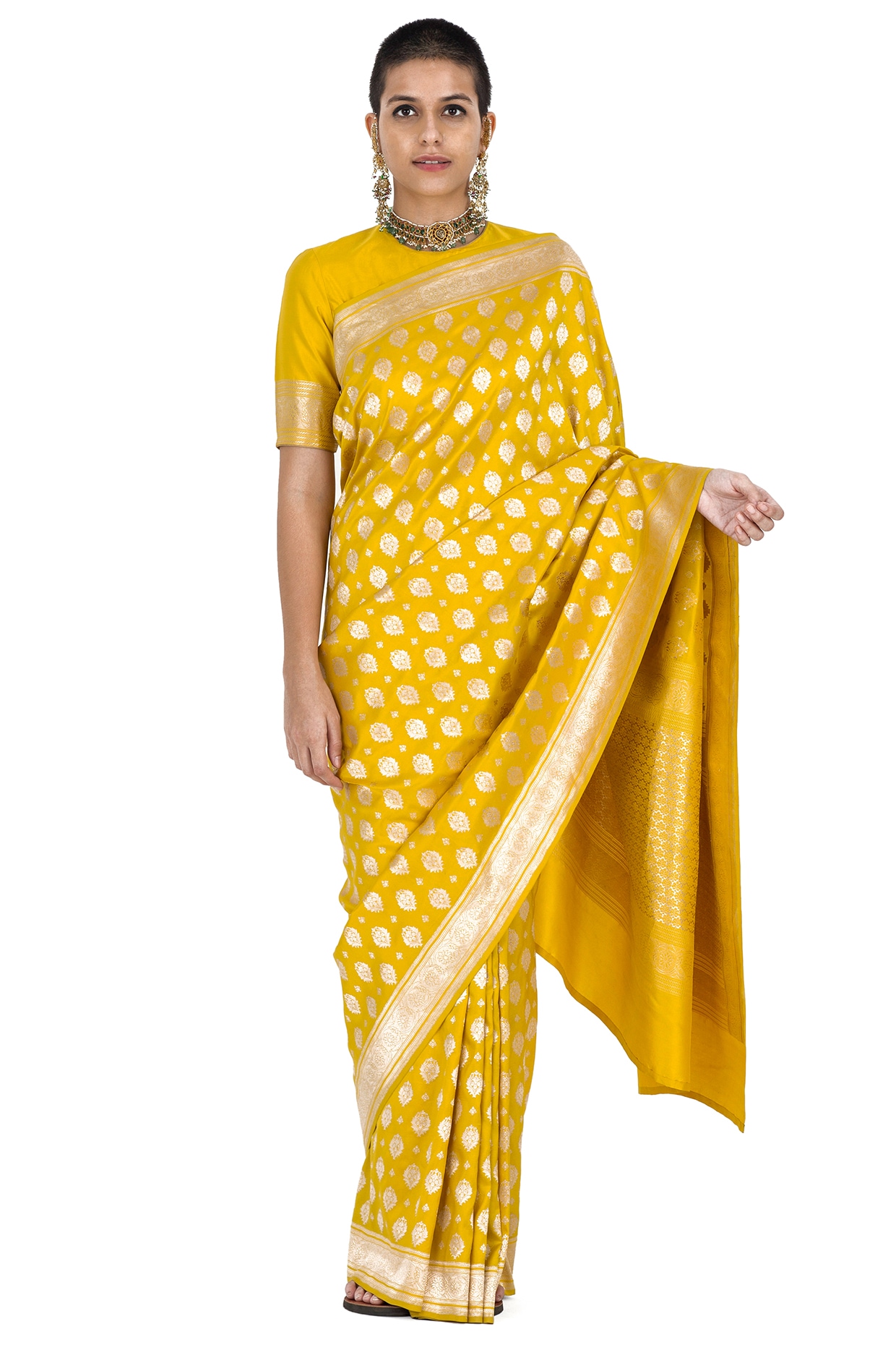 New Collection Cotton Buti Saree For Women at Rs.850/Piece in varanasi  offer by Shams Sarees