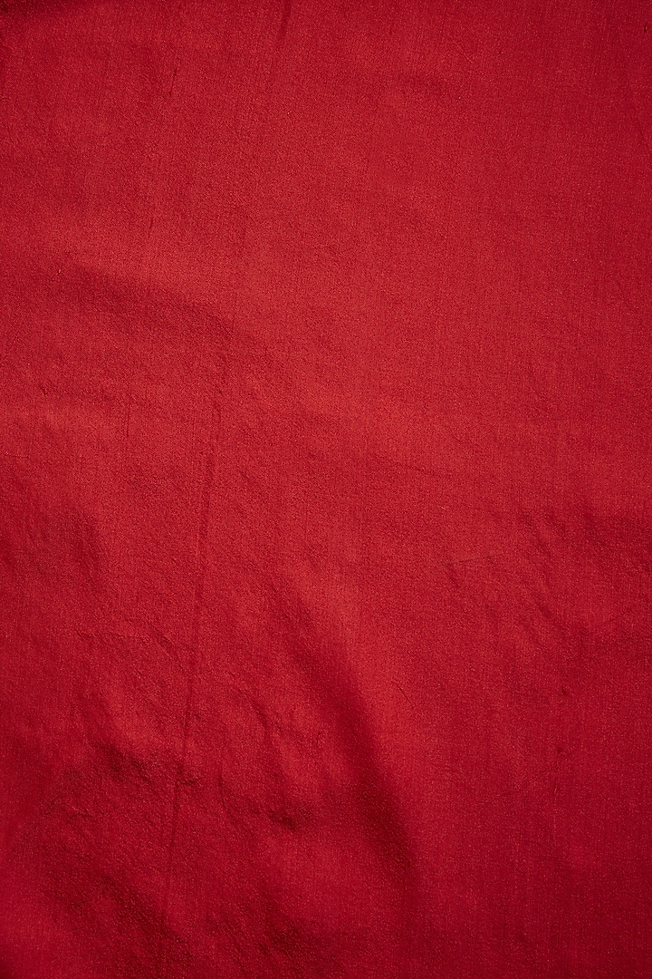 Red Varanasi Silk Brocade Floral Wedding Saree by Raw Mango at Pernia's Pop Up Shop