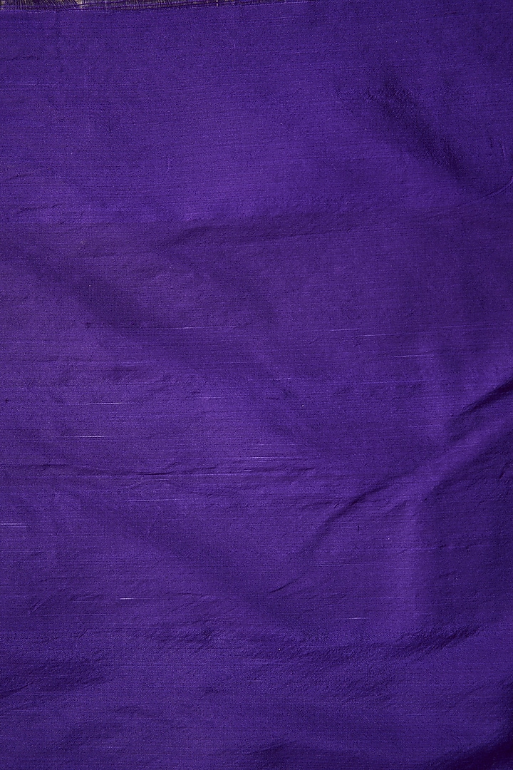 Purple Varanasi Silk Brocade Floral Boota Reception Saree by Raw Mango at Pernia's Pop Up Shop