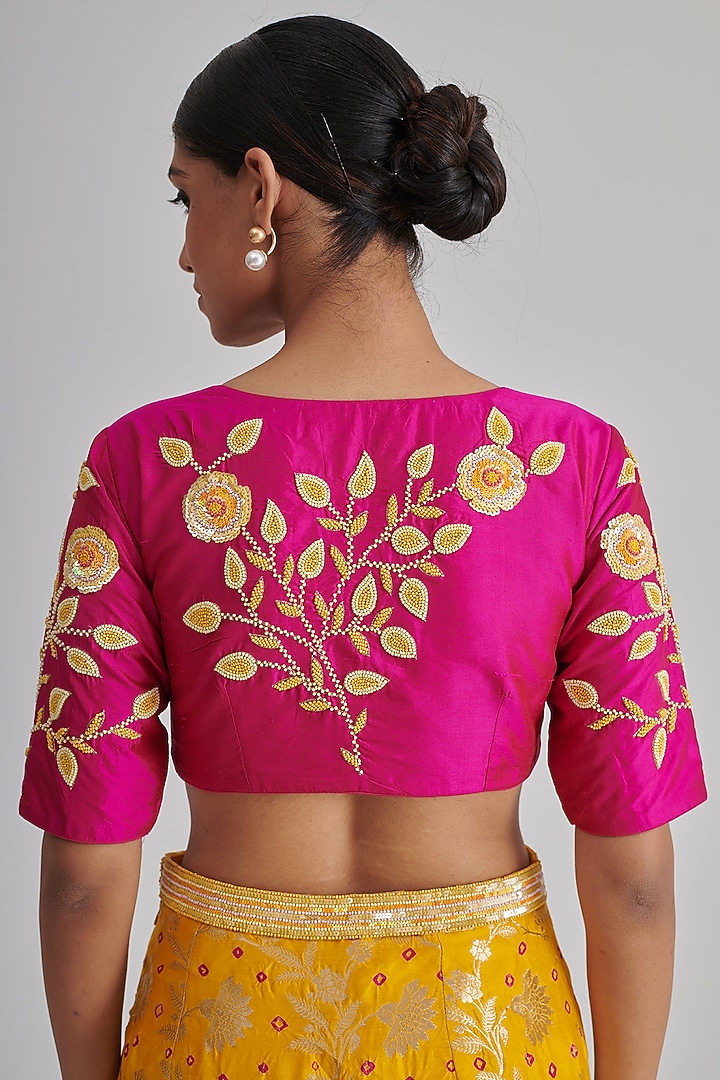 Multi-Colored Organza Embroidered Cape Set by RASHIKA MITTAL at Pernia's Pop Up Shop