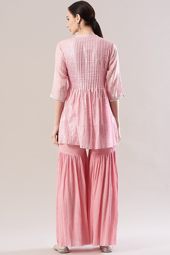 Pink Cotton Sharara Set by RANG by Manjula Soni at Pernia's Pop Up Shop