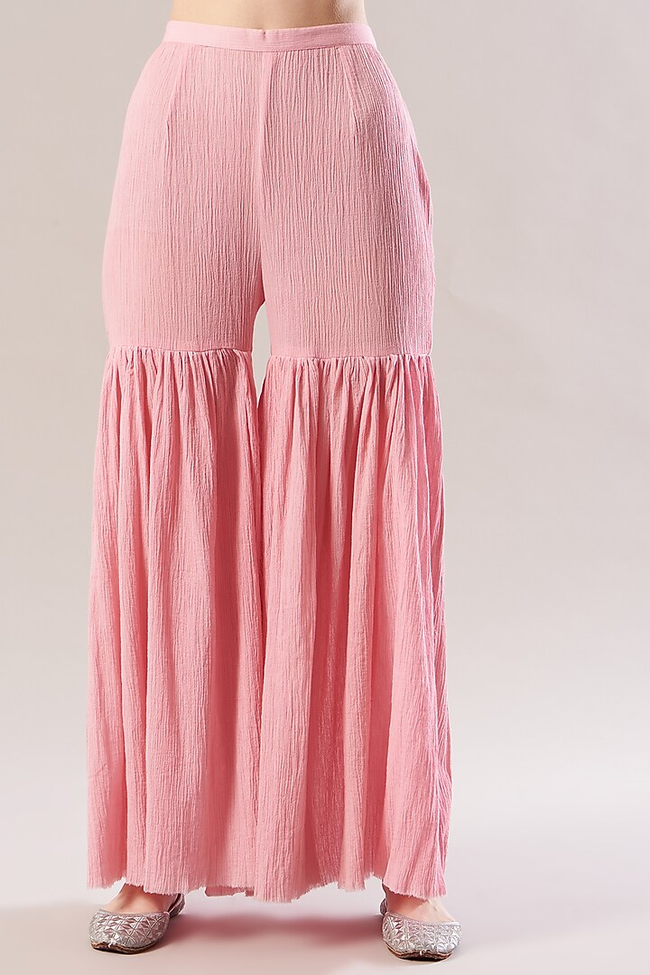 Pink Cotton Sharara Set by RANG by Manjula Soni at Pernia's Pop Up Shop