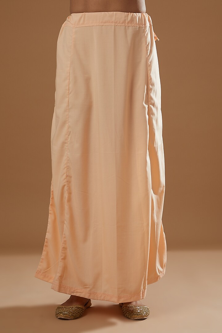 Peach Sequinned Wedding Saree Set by RANG by Manjula Soni at Pernia's Pop Up Shop