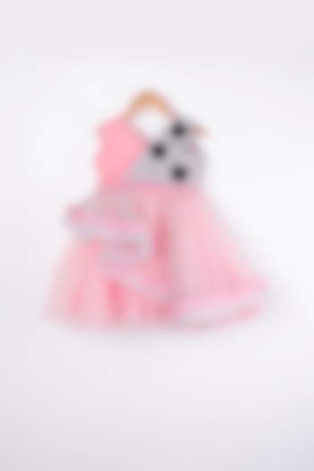 Dull Pink Tulle Dress For Girls by Rani kidswear at Pernia's Pop Up Shop