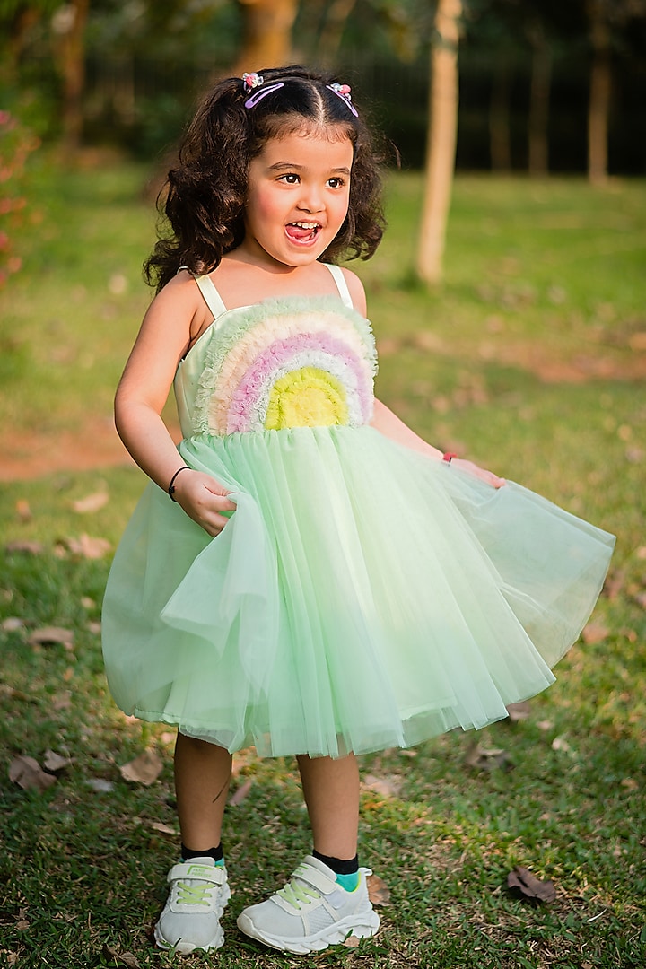 Mint green dress hot sale for little girl