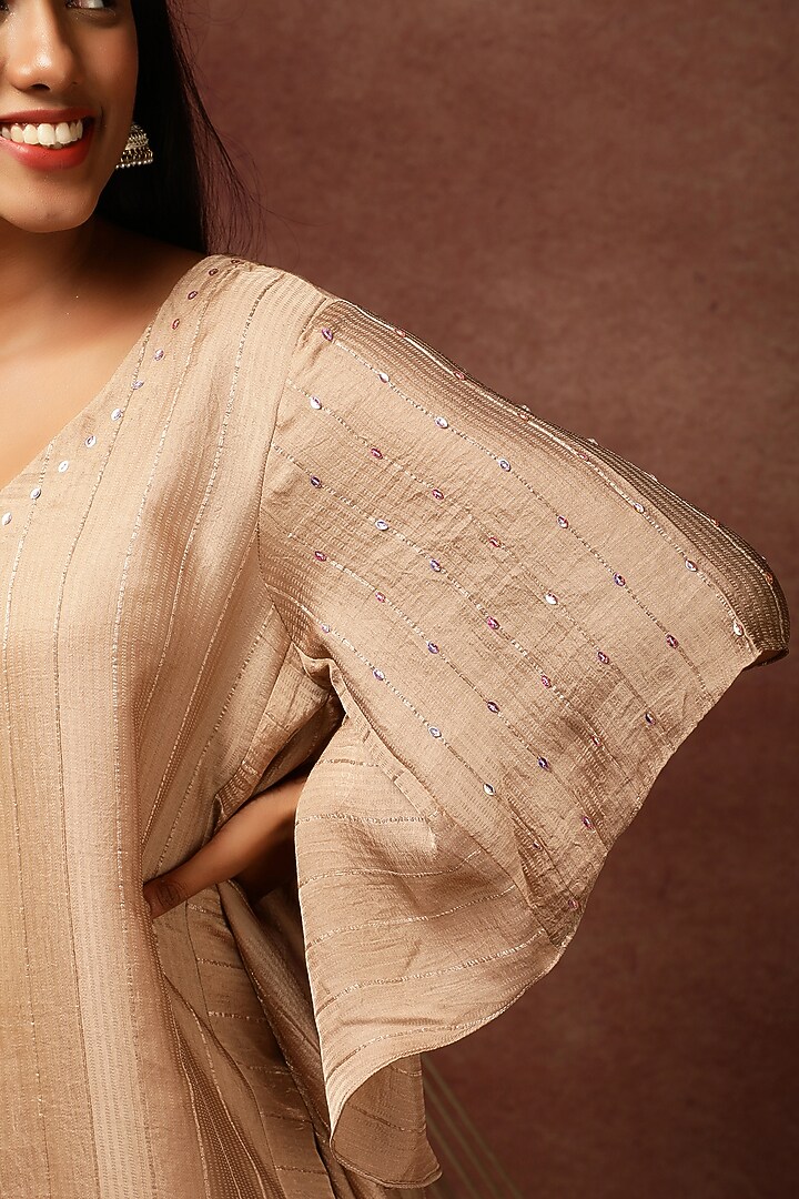 Sand Semi Silk Dhoti Set by Ranng at Pernia's Pop Up Shop