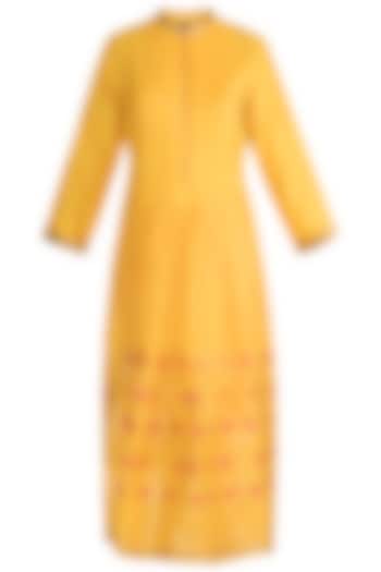 Yellow Embellished Tunic by RAR Studio at Pernia's Pop Up Shop