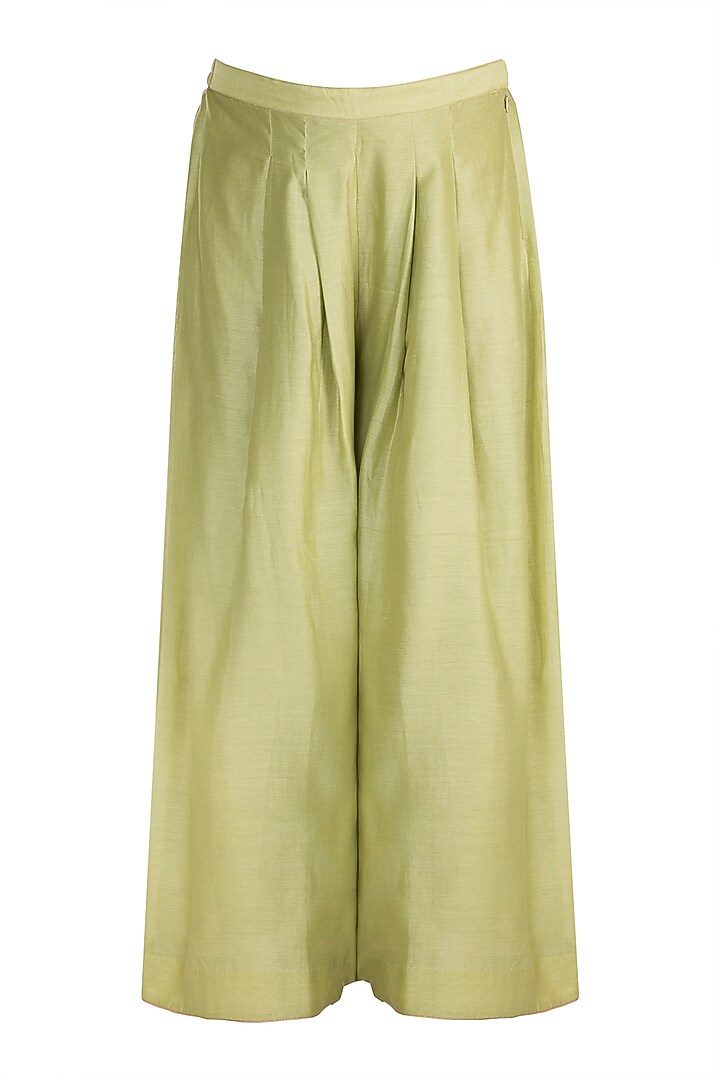 Green Hand Woven Party Wear Anarkali Set by RAR Studio at Pernia's Pop Up Shop