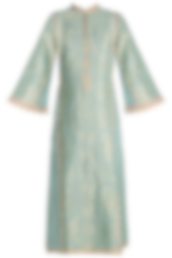 Moss Green Hand Woven Tunic by RAR Studio at Pernia's Pop Up Shop