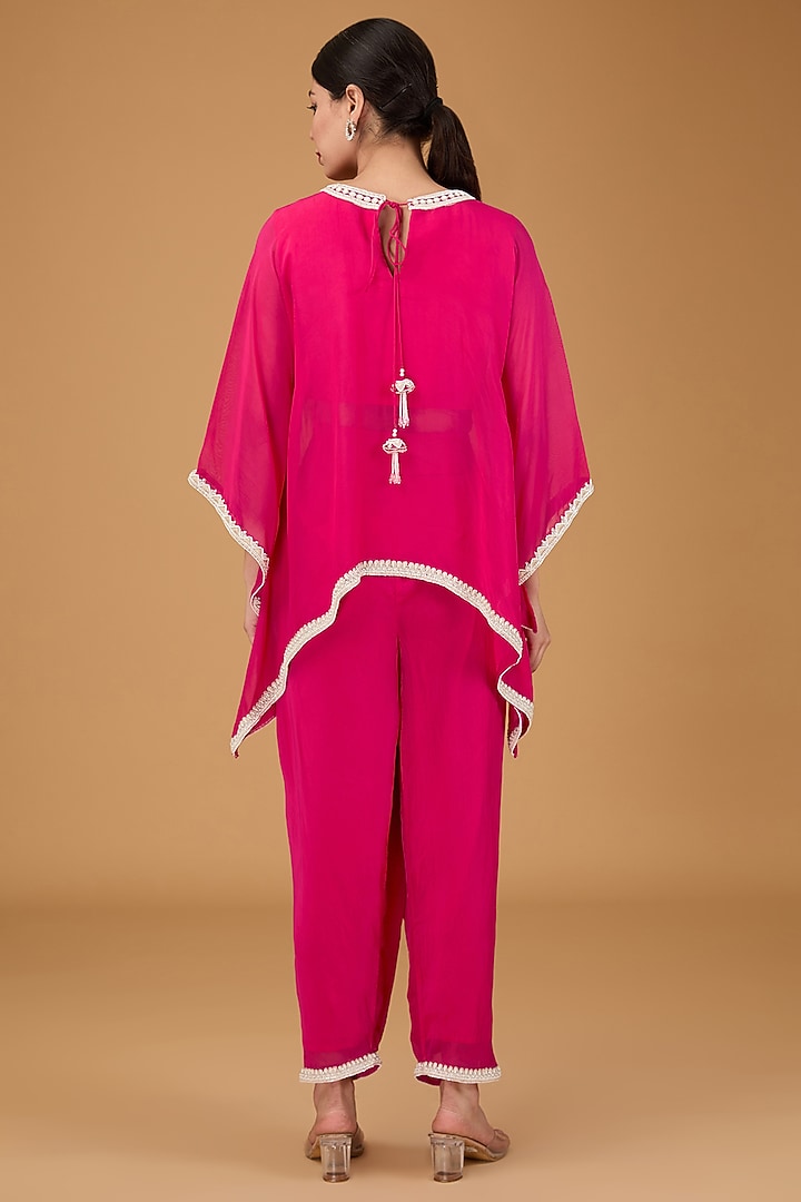 Pink Organza Dhoti Set by THE KLUB BY REETI ARNEJA at Pernia's Pop Up Shop
