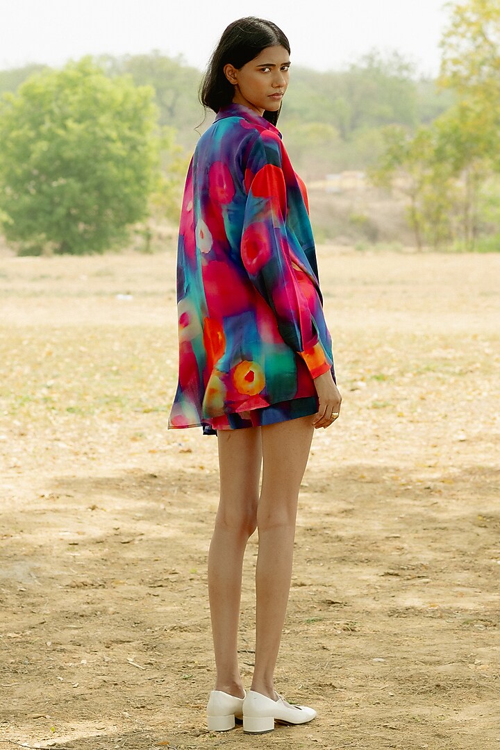 Multi-Colored Modal Digital Printed Shirt by RAASA at Pernia's Pop Up Shop