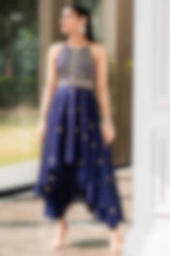 Designer Rashika's Asymmetrical Kurta with Dhoti - Clearance