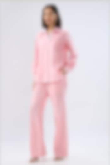 Pink Linen Co-Ord Set by Raw & Rustic by Niti Bothra at Pernia's Pop Up Shop