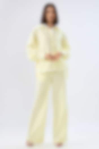 Yellow Linen Co-Ord Set by Raw & Rustic by Niti Bothra at Pernia's Pop Up Shop