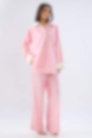 Pink Linen Co-Ord Set by Raw & Rustic by Niti Bothra at Pernia's Pop Up Shop