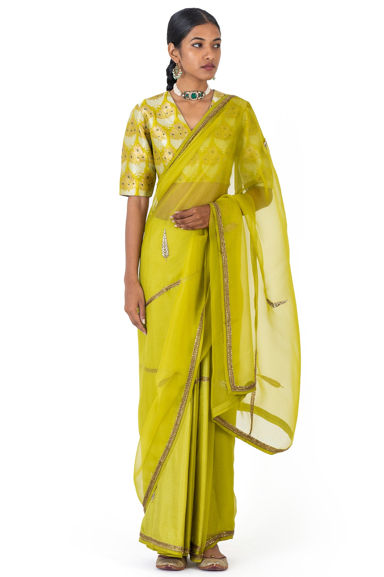 Mango Yellow and Maroon color paithani sarees with zari border saree design  -PTNS0004478