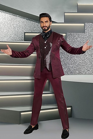 Ranveer Singh Rohit Bal sherwani suit