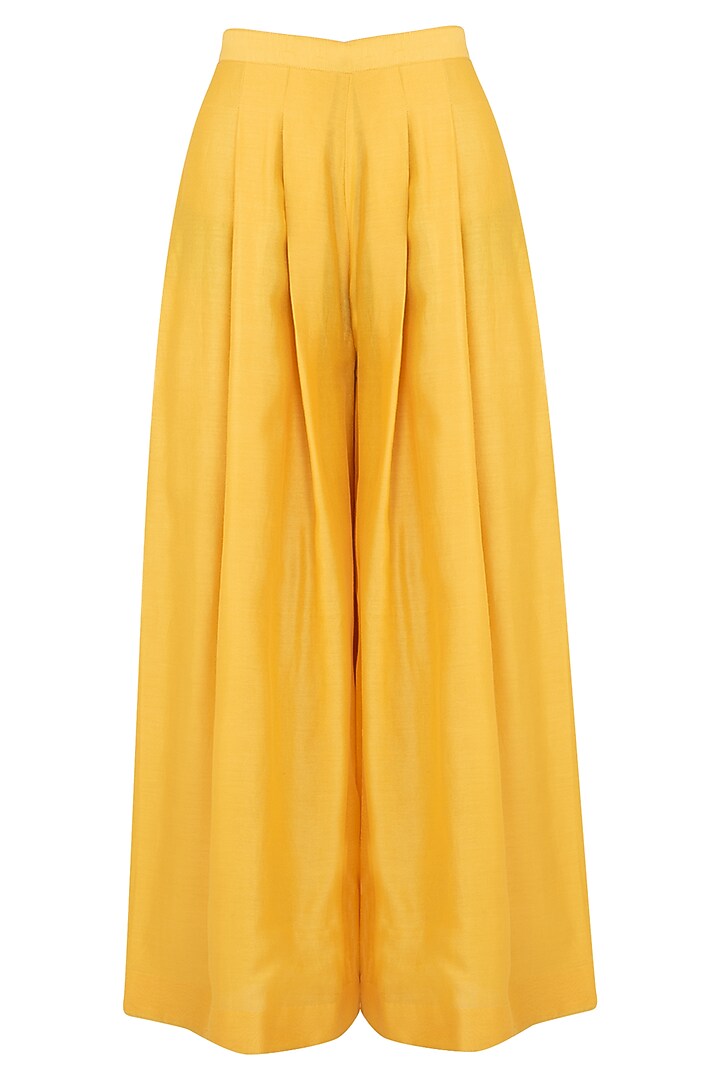 Yellow embroidered anarkali set available only at Pernia's Pop Up Shop.