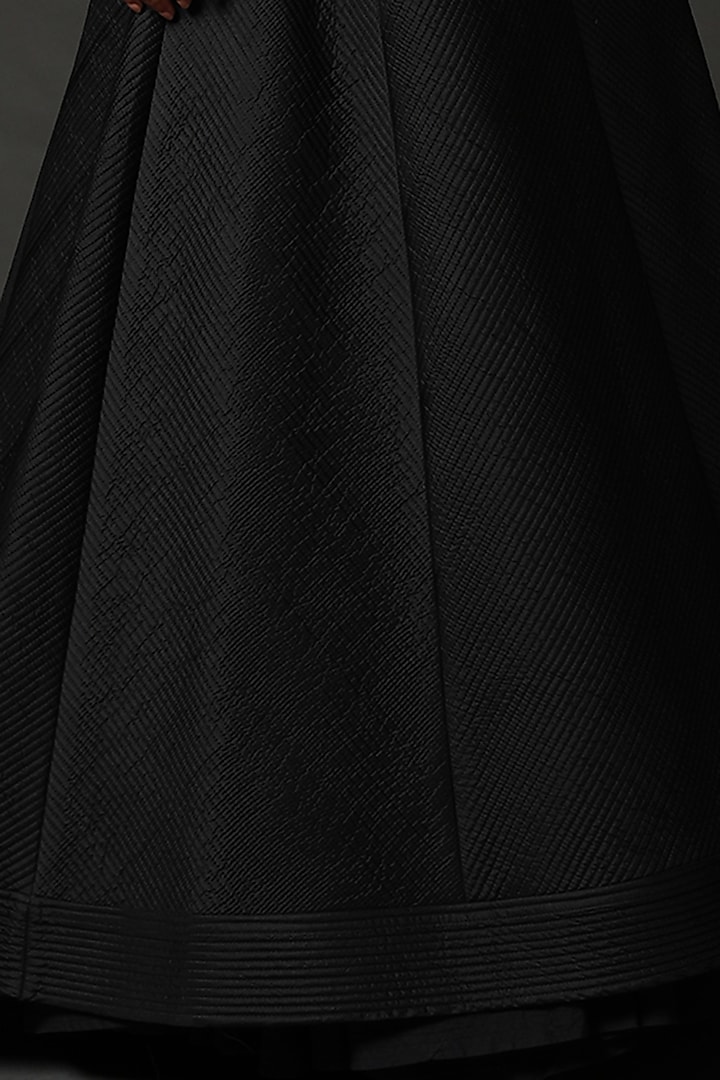 Black Hand Embroidered Jacket by Rohit Bal at Pernia's Pop Up Shop