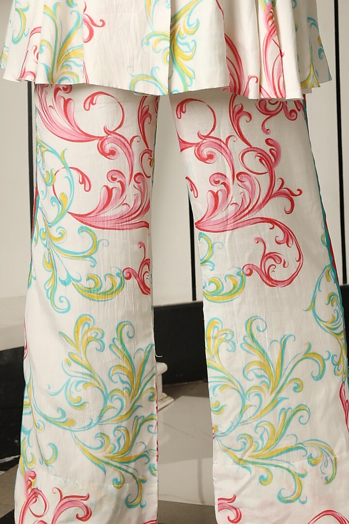 Multi-Coloured Printed Pant Set by Rebecca Dewan at Pernia's Pop Up Shop